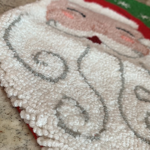 Holiday Lane's smiling Santa Stocking - Picture 4 of 6